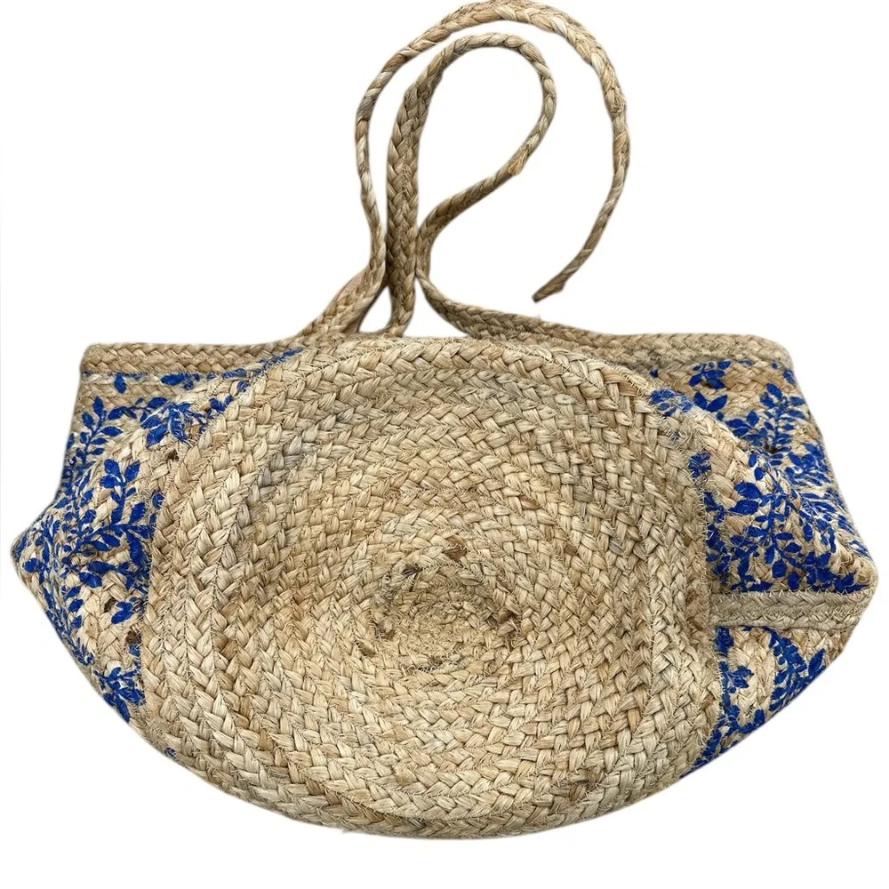 FRANCESCAS SHIRALEAH CATALINE CLASSY JUTE BEACH TOTE